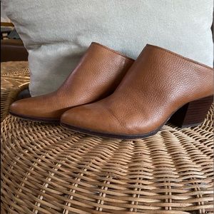 Dolce vita brown leather mules size 9